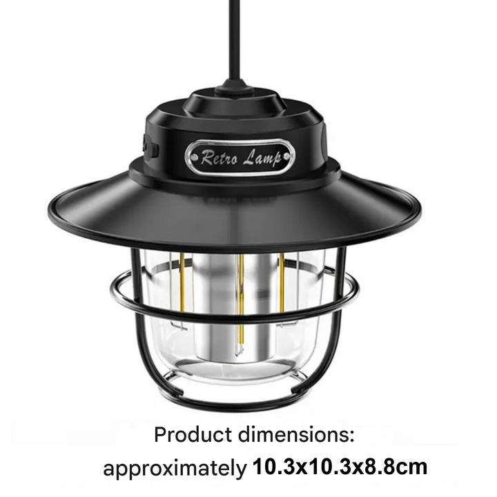 Skanto | Bærbar LED Campinglampe - VintaGlow