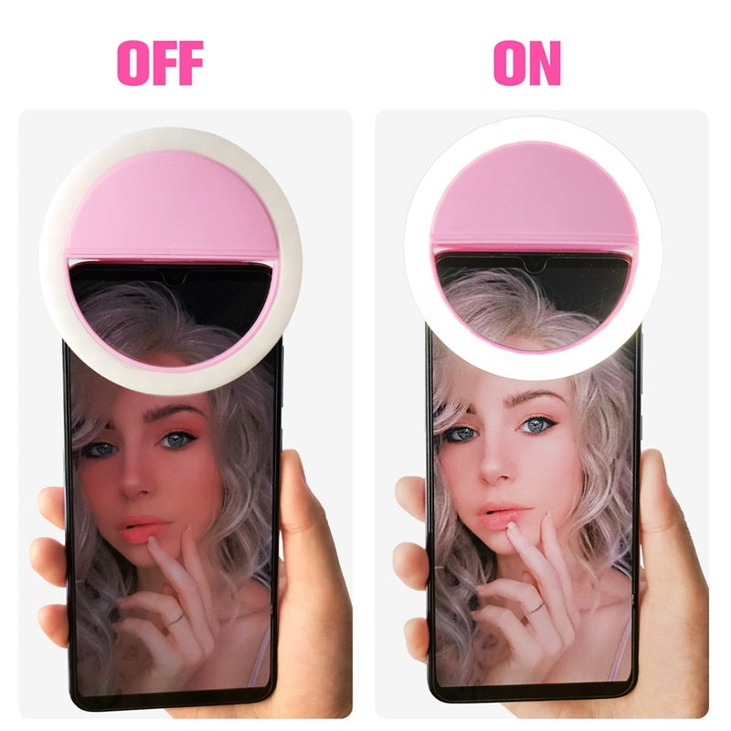Skanto | Bærbar Selfie Ring Lys - GlowSnap