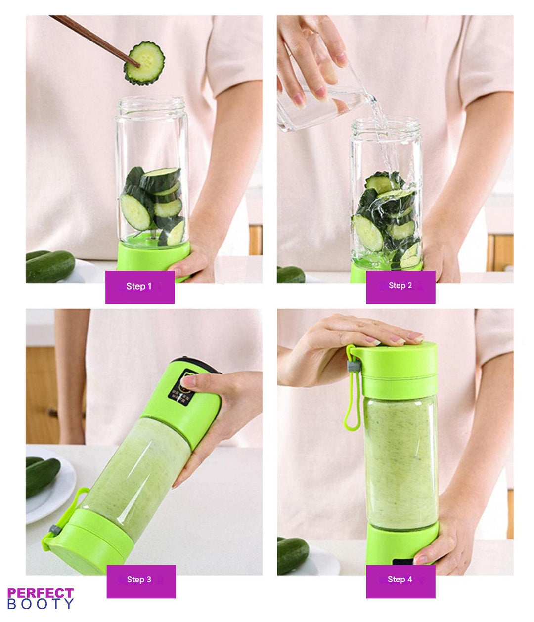 Frendorf | Bærbar Smoothie Maker med Drikkefunksjon - FreshBlend To-Go
