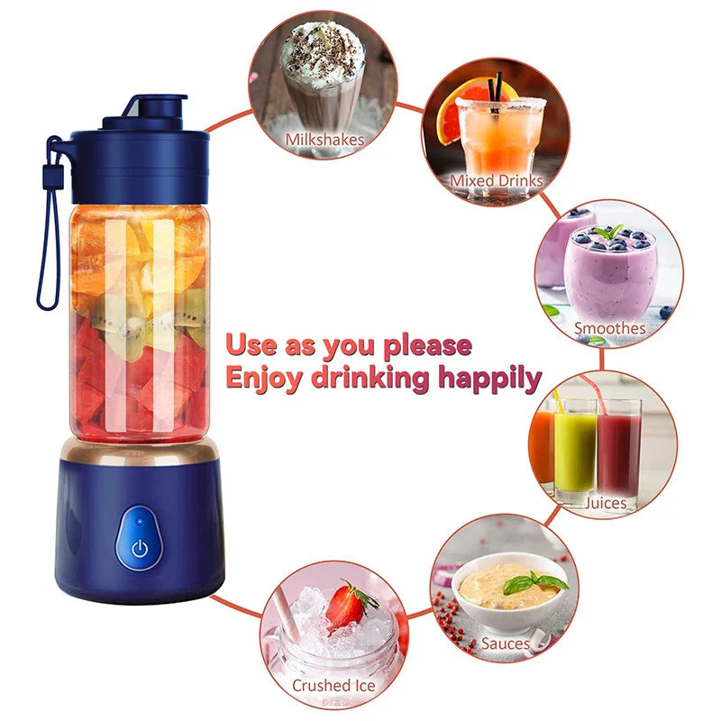 Bærbar USB-lading Elektrisk Juicer Mini Blender Fruktpresse Mixer | Skanto