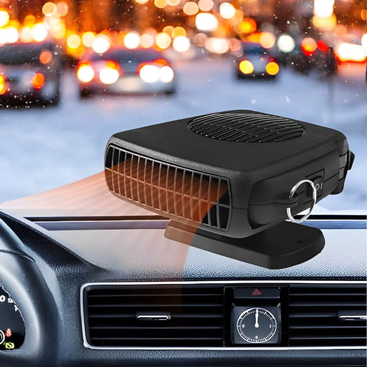 Skanto | 12V Bærbar Bilvarmer med 360° Roterende Base