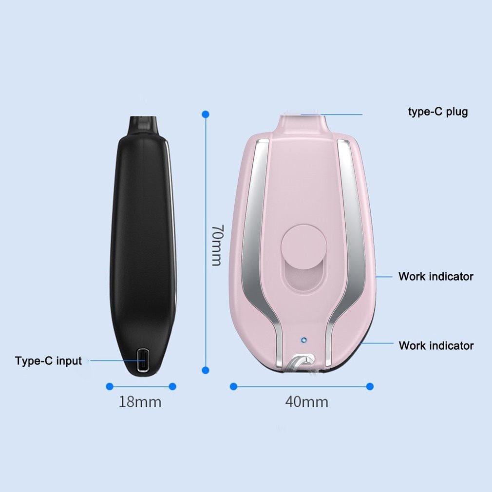 Skanto | Power Banks Bærbar Type-C Nøkkelring