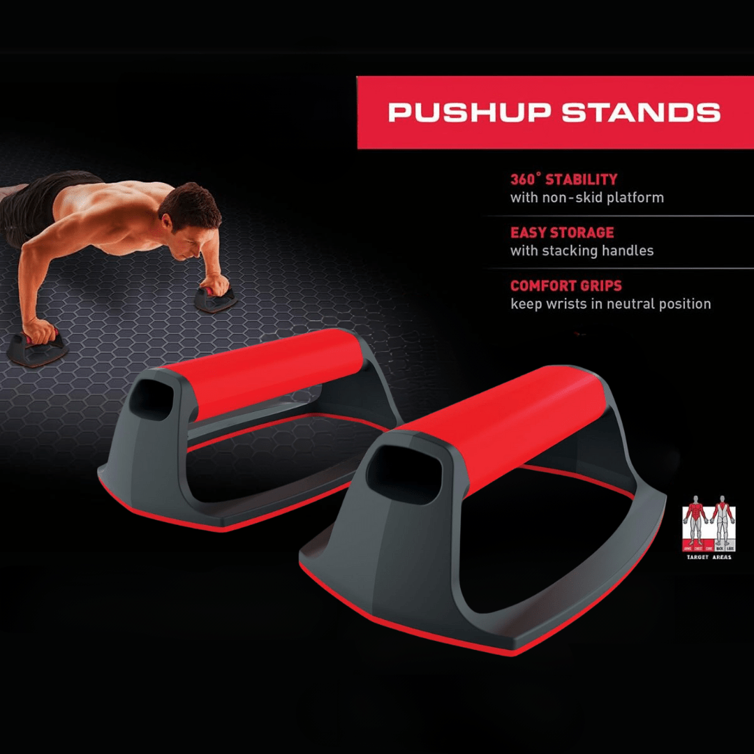 Norvo | Power Grip Ergonomisk Push-Up Støtte – Wrist Beskyttelse – Rutsjefri og Bærbare Push-Up Stenger for Hjem og Gym