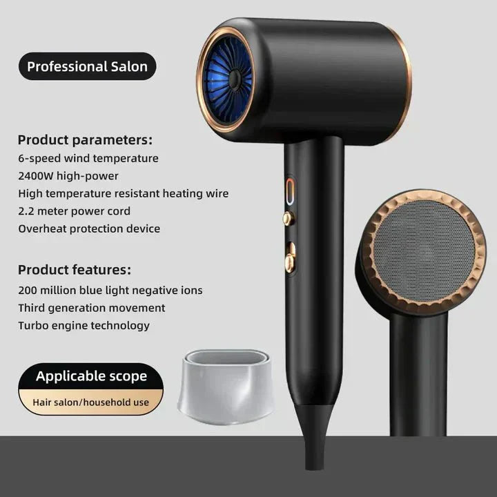 Skanto | GLAMDRY – 2400W ionisk hårføner for rask, frizz-fri og glansfull styling