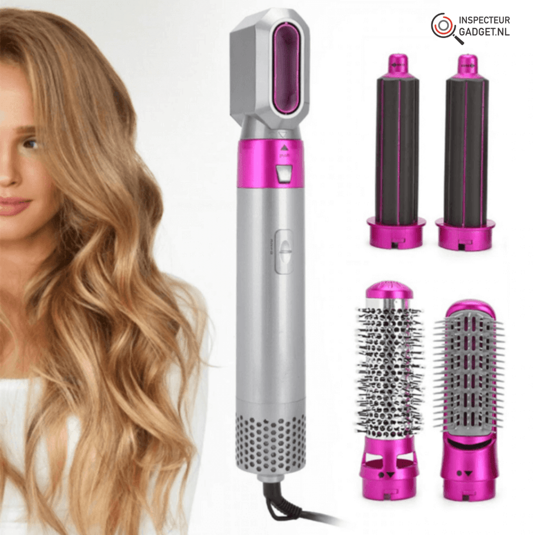 Skanto | Premium Air MultiStyler – 5-i-1 Hårføner & Stylingverktøy med Varmesensor