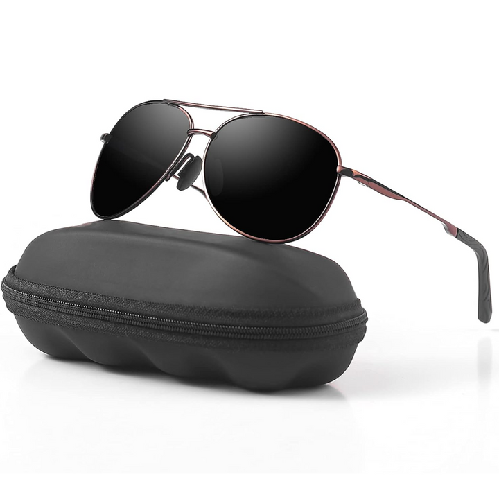 Skanto | Joey Polariserte Aviator Solbriller med UV400 Beskyttelse