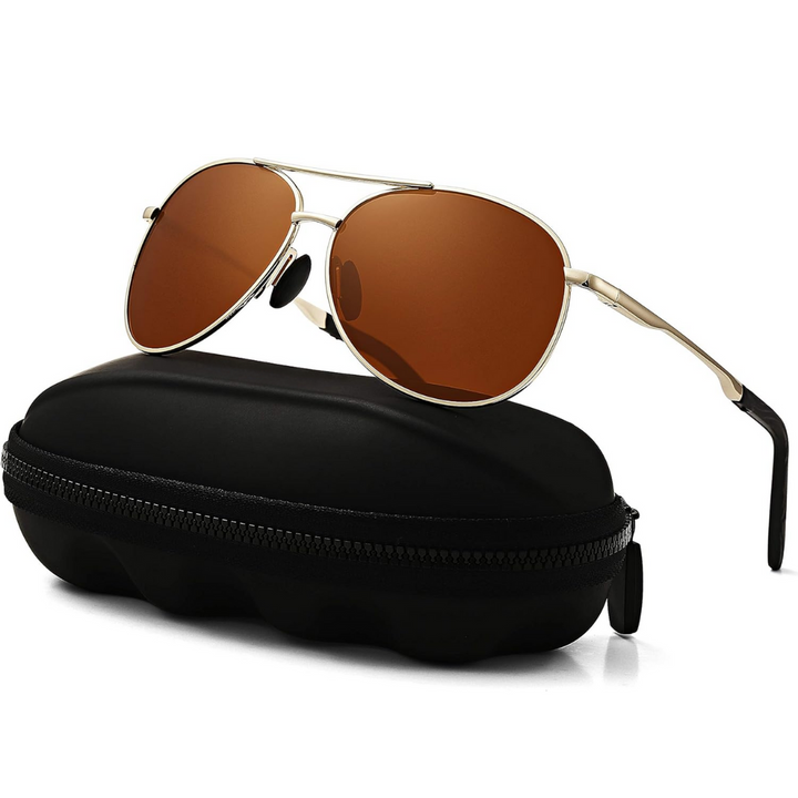 Skanto | Joey Polariserte Aviator Solbriller med UV400 Beskyttelse