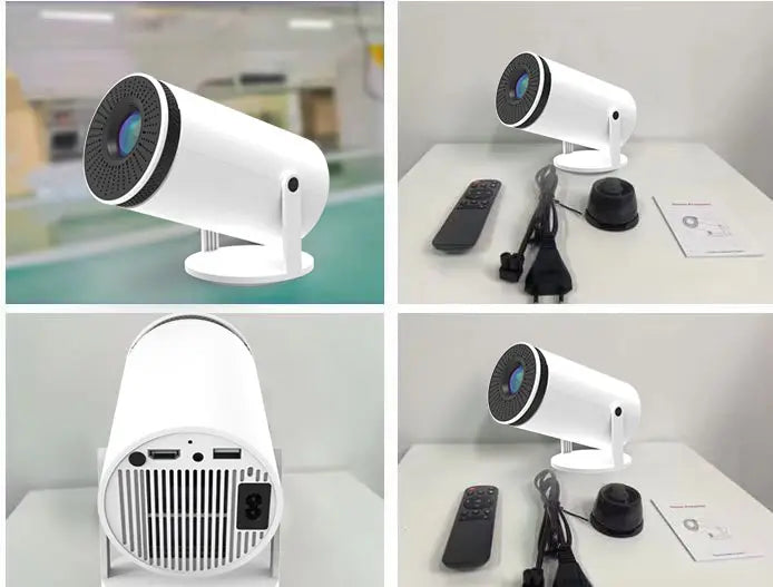 VisionCast 130X – Bærbar Mini Projektor med Android 12 og 130 Tommer Prosjektering | Skanto