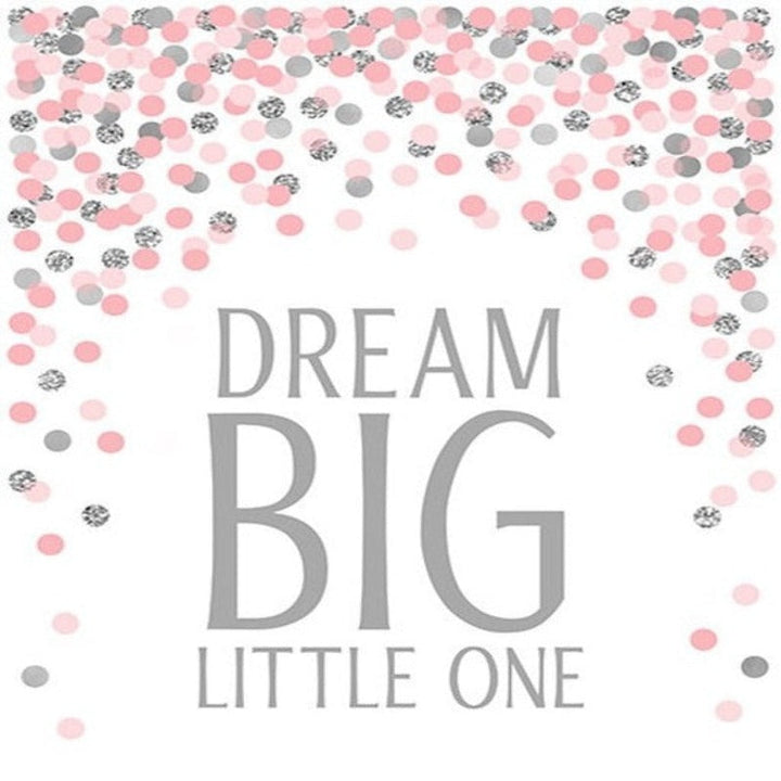 Pink Dream Big Little One - Lærred Veggkunst Maleri