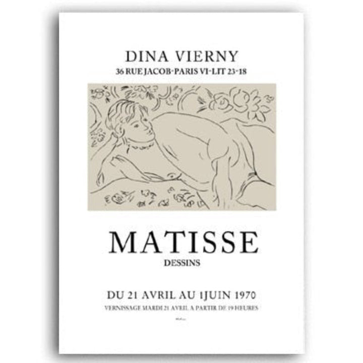 Vintage abstrakt Matisse retro linjefigur Europa olje