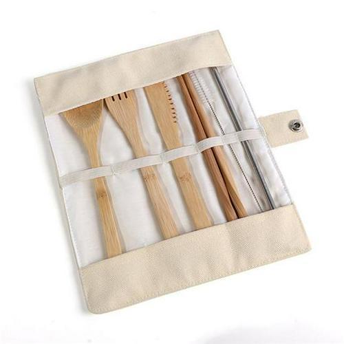 Skanto | 6 Pc Bambus Reise Bestikk Sett