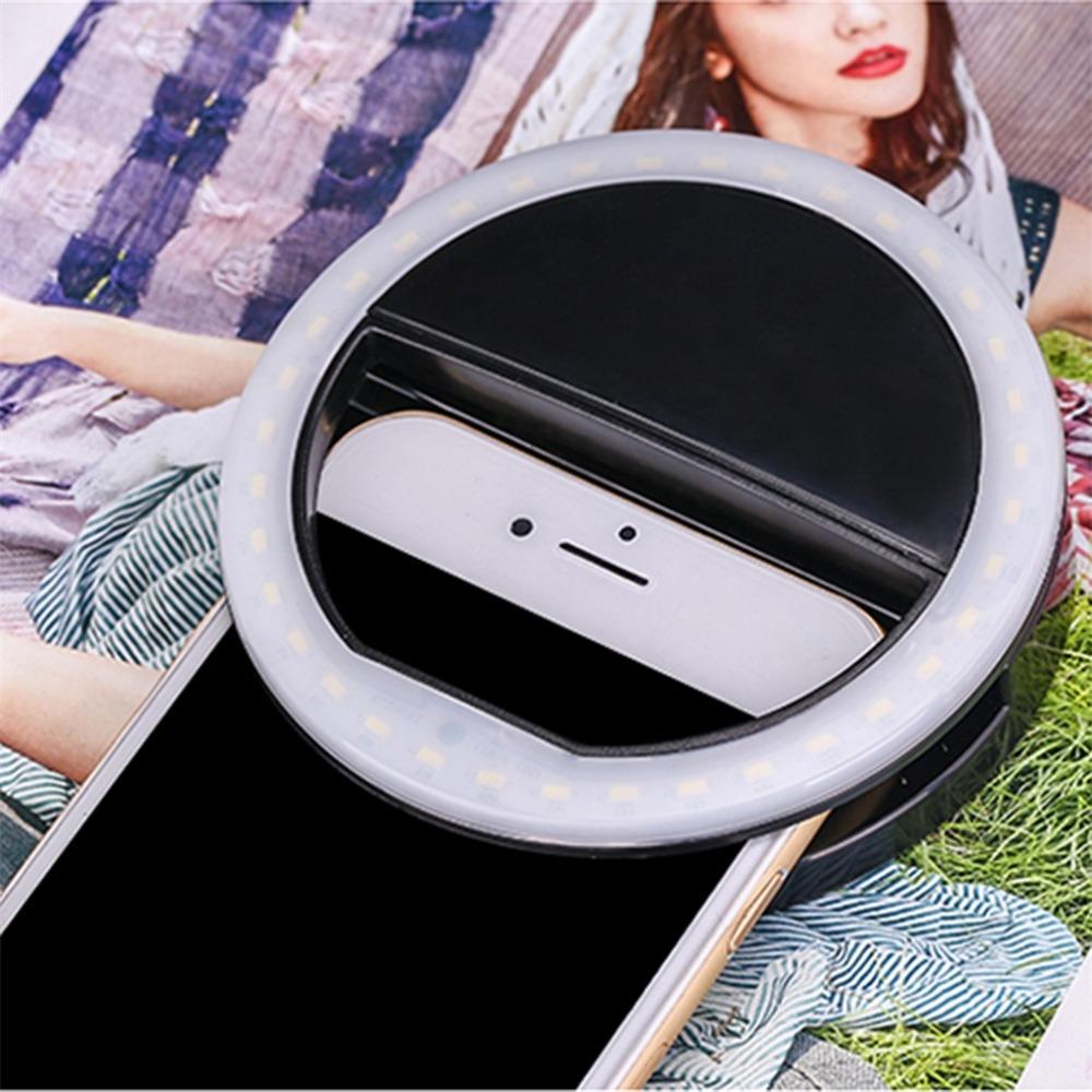 LED Ring Flash Mobil Kamera Lys | Skanto