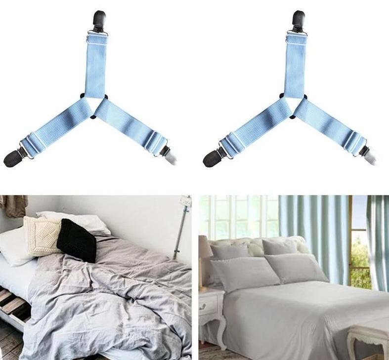 HoldTight - 4 Delers Elastiske Laken Klemmer | Skanto