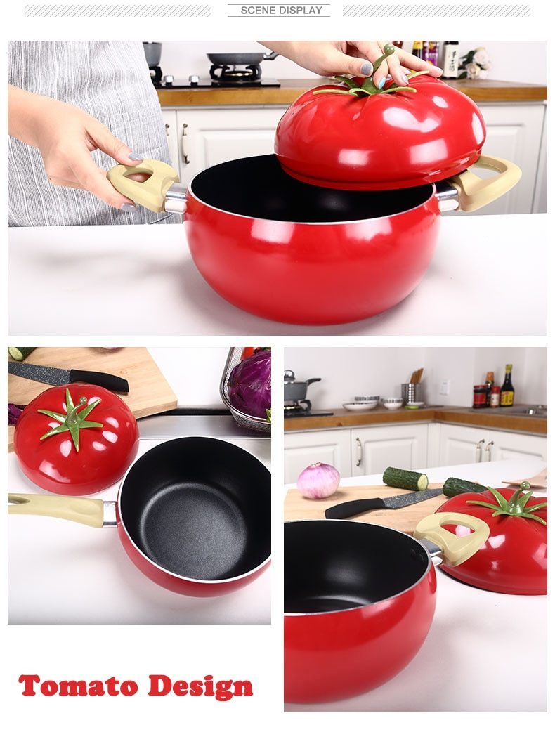Skanto | Fruktfarge Keramisk Aluminium Stekepanne