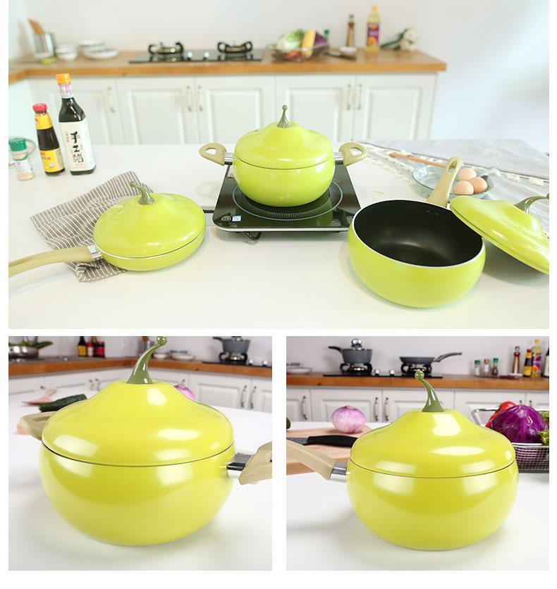 Skanto | Fruktfarge Keramisk Aluminium Stekepanne