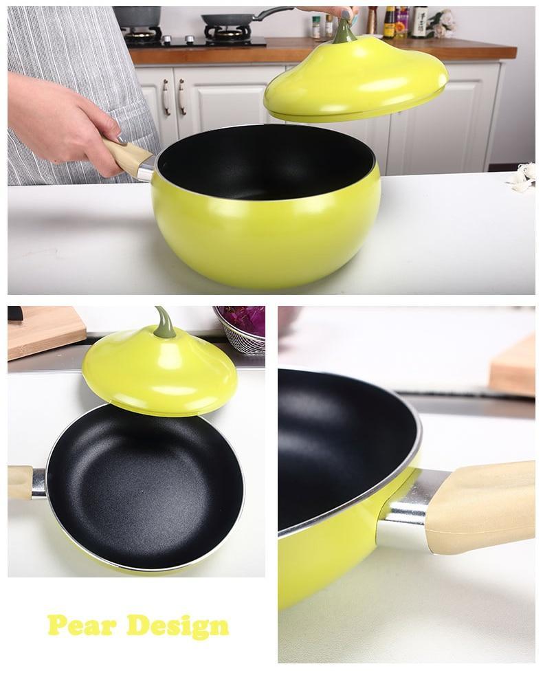 Skanto | Fruktfarge Keramisk Aluminium Stekepanne
