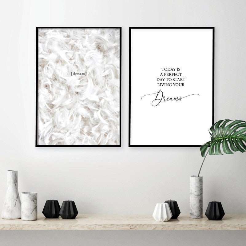 Plakat og trykk på hvitt skinn – lerretstrykk