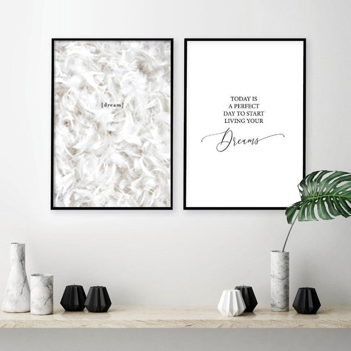 Plakat og trykk på hvitt skinn – lerretstrykk