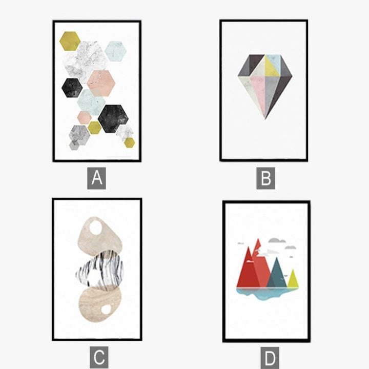 Moderne nordiske plakat – lerretbilde