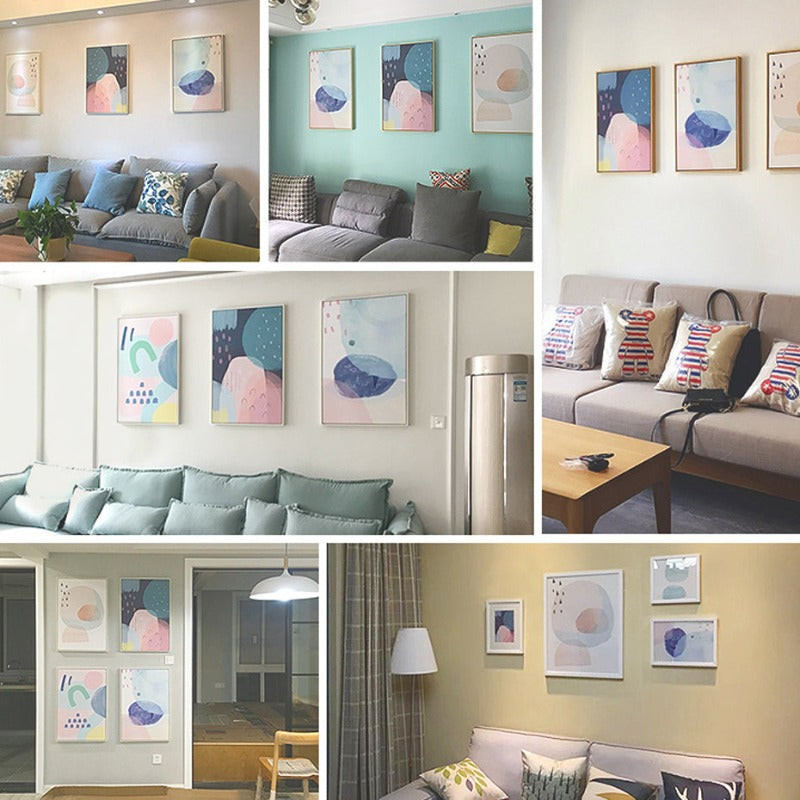 Abstract Akvarell Multi Pink Prinsesse - Lerret Veggkunst Maleri | Skanto