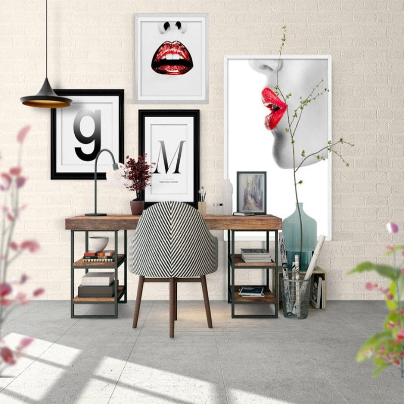 Makeup Leppestift - Lerret Veggkunst Maleri