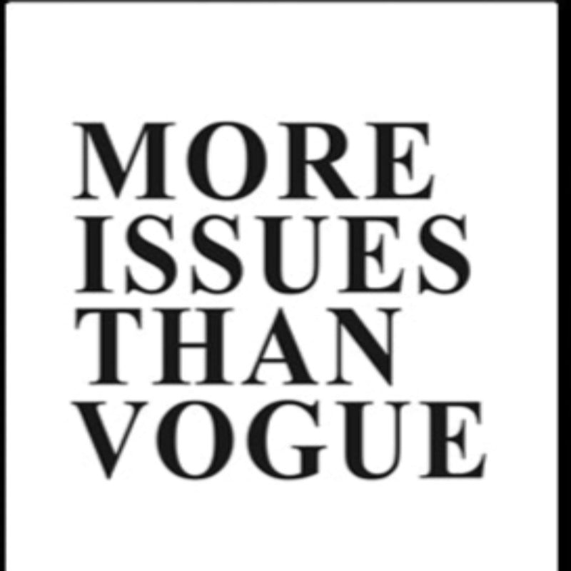 More Issues Than Vogue Sitater Plakat - Lærred Veggkunst Maleri
