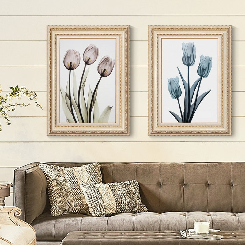 Moderne europeisk tulipan – lerretbilde