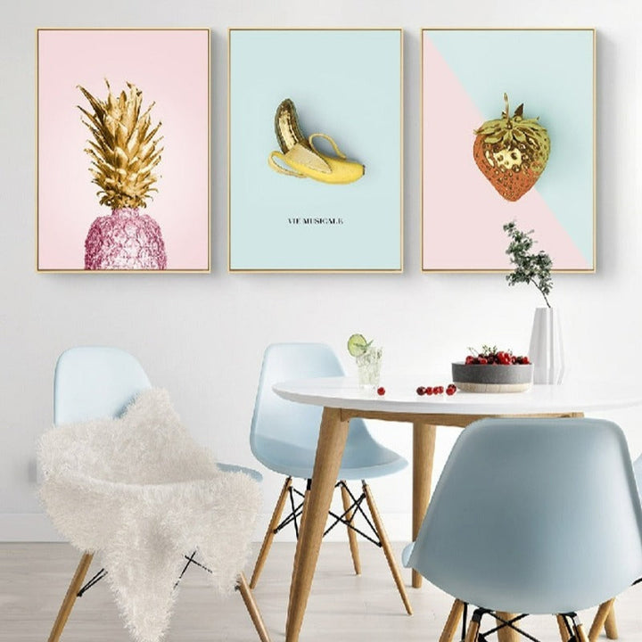 Nordisk banan-ananas - lerretsbilde
