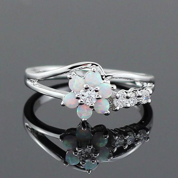 Flower Fire Opal Ringer | Skanto