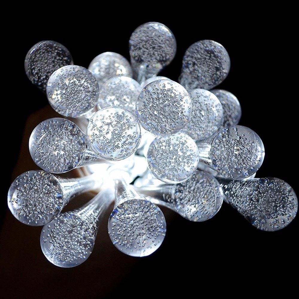 Skanto | LumiDew Soldråper Lyskilder | Solcelledrevet LED Lyskilder for Hage & Terrasse | Varm Hvit, Hvit & Flerfarget