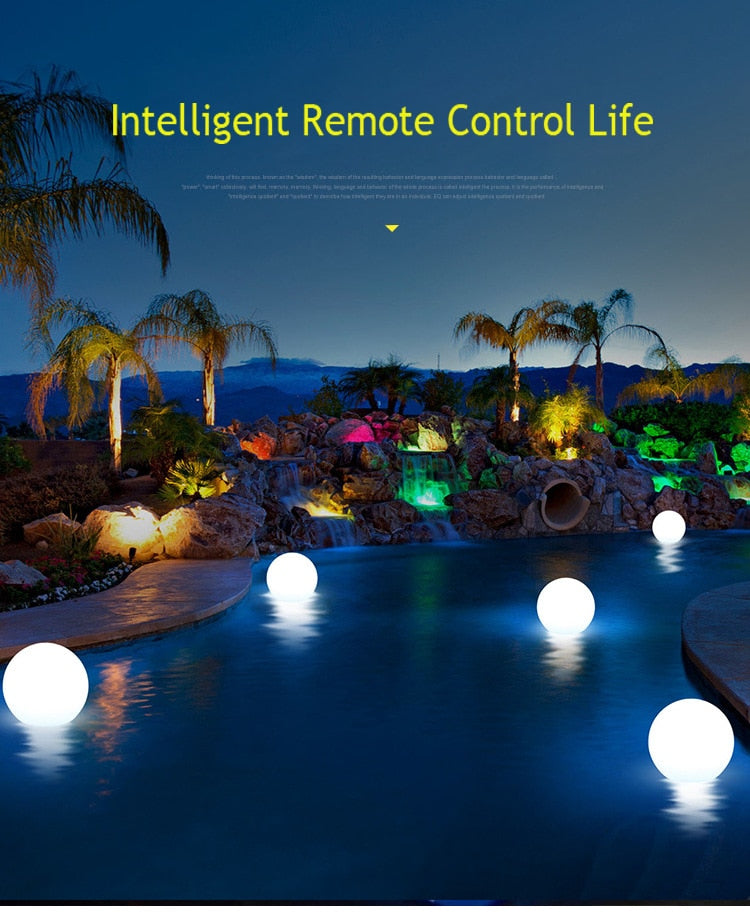 Skanto | Vanntett LED Hage Ball Lys RGB