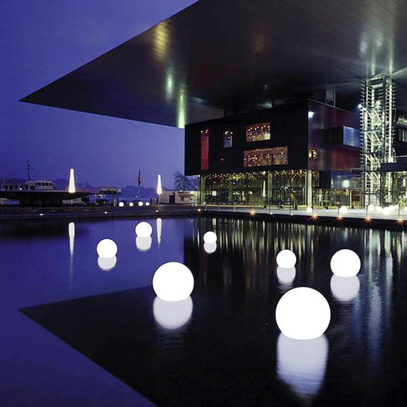Vanntett LED Hage Ball Lys RGB