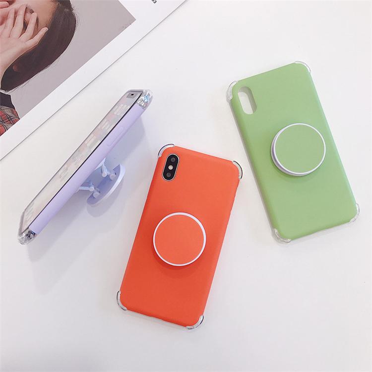 Candee - Matt Silikon iPhone Deksel med Ring | Skanto