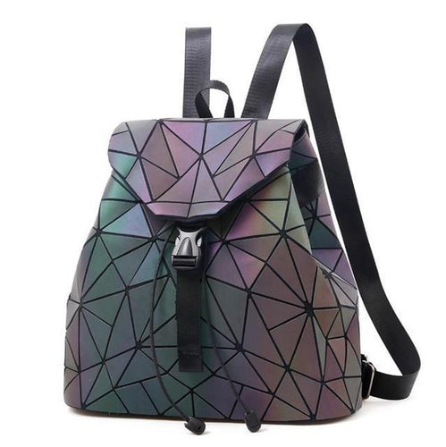 Skanto | Geometrisk Ryggsekk Holografisk Reflekterende Bag