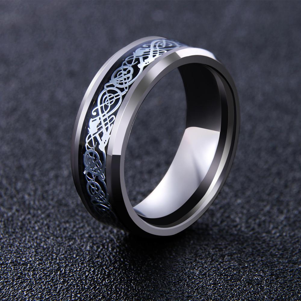 Dragon's Breath - Stål Viking Ring | Skanto