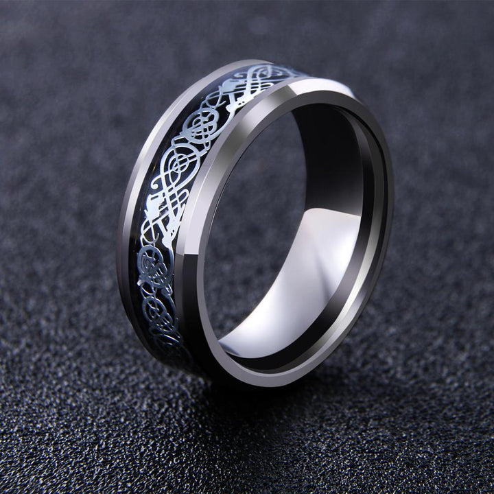 Dragon's Breath - Stål Viking Ring | Skanto