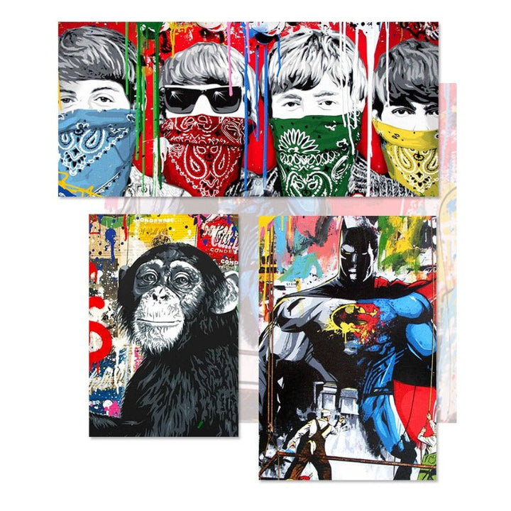 Gategraffiti – lerretsbilde
