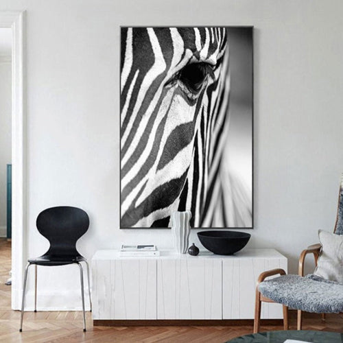 Afrikansk Zebra - Kanvas Veggkunst Maleri | Skanto