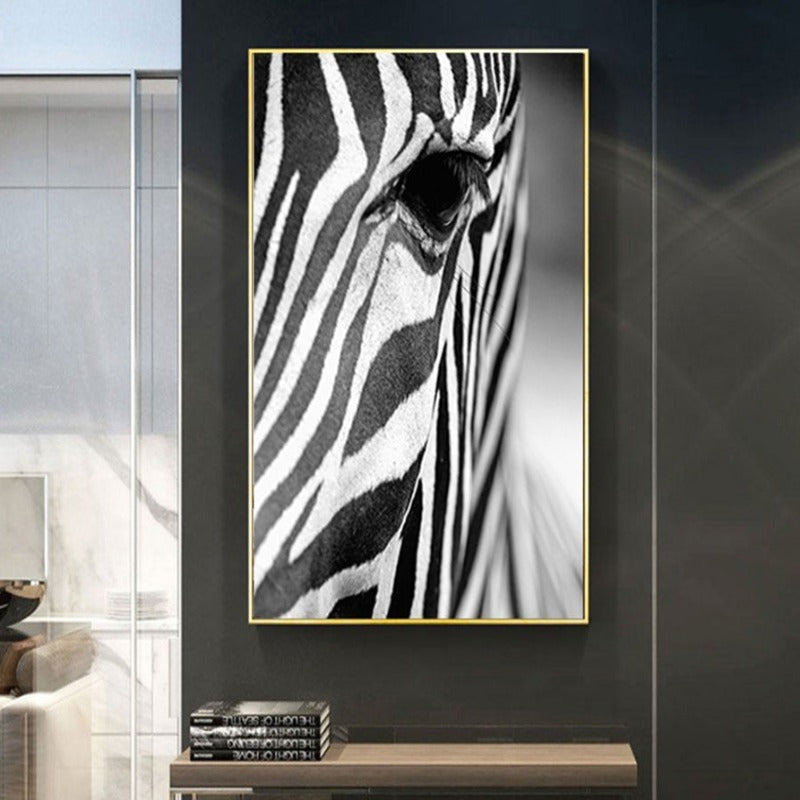 Afrikansk Zebra - Kanvas Veggkunst Maleri | Skanto