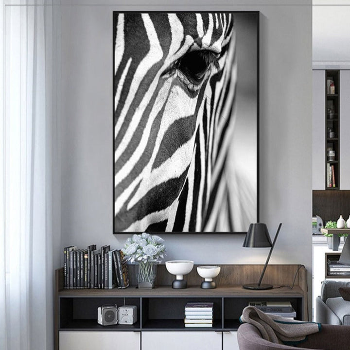 Afrikansk Zebra - Kanvas Veggkunst Maleri | Skanto