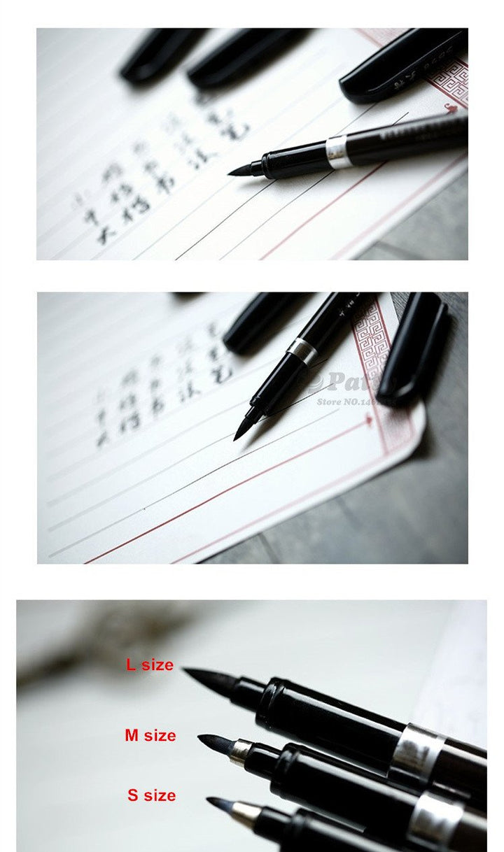 Kalligrafi Pensel Pens - 3 Stykker | Skanto