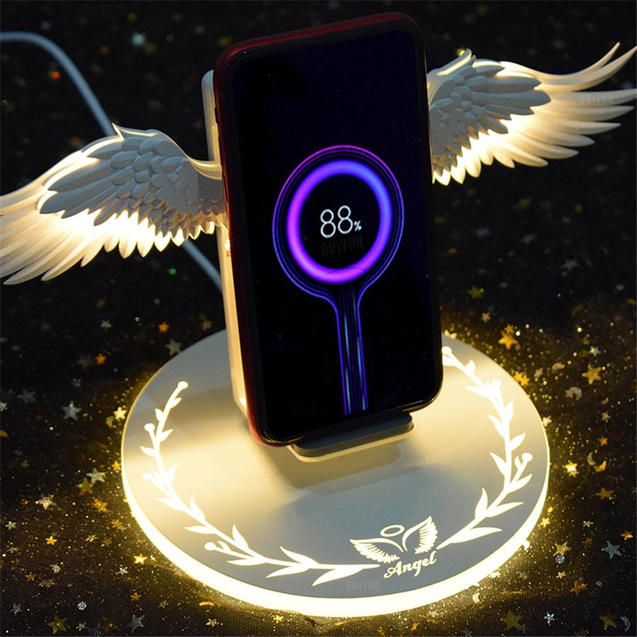 Angel Wing LED Trådløs Lader | Skanto