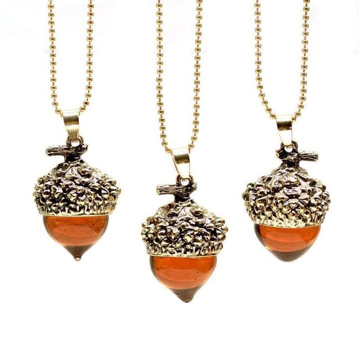 Glass Acorn Necklace | Skanto