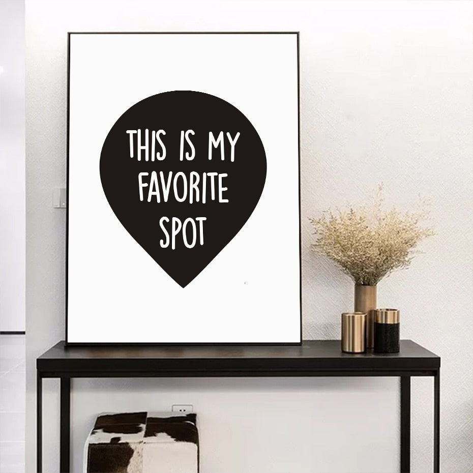 Dette er mitt favorittsted – lerretsbilde
