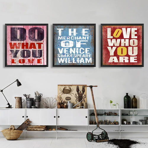 Inspirerende vintage-sitater – lerretsbilde