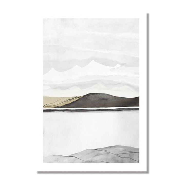 Bring Mountains Home - Lerret veggkunst maleri | Skanto