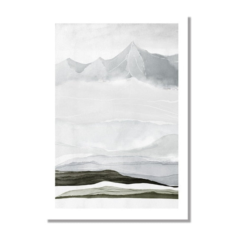 Bring Mountains Home - Lerret veggkunst maleri | Skanto