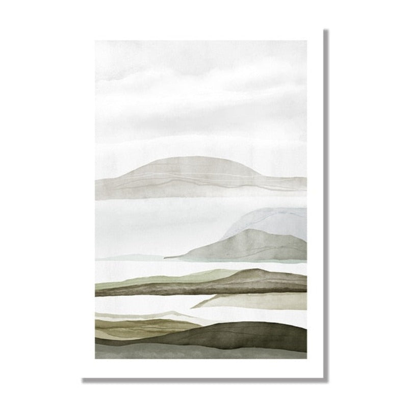 Bring Mountains Home - Lerret veggkunst maleri | Skanto