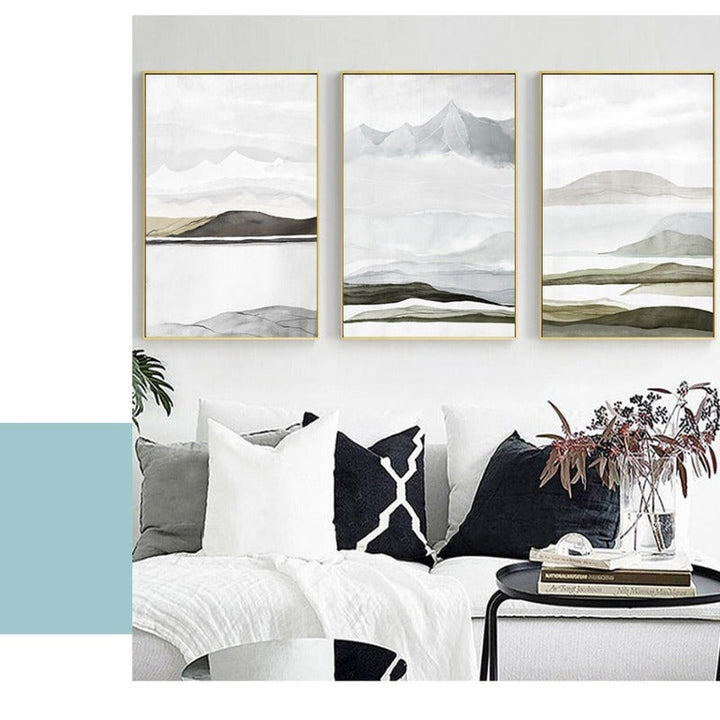 Bring Mountains Home - Lerret veggkunst maleri | Skanto