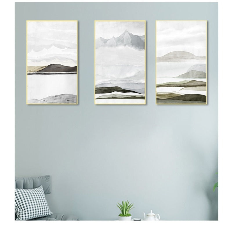 Bring Mountains Home - Lerret veggkunst maleri | Skanto